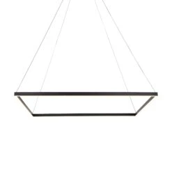 VONN LIGHTING VONN Atria VMC35511BL 39" ETL Certified Integrated LED Square Chandelier, Height Adjustable Pendant In Black