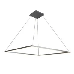VONN LIGHTING VONN Atria VMC35512AL 51" ETL Certified Integrated LED Square Chandelier Height Adjustable Pendant In Silver -VONN LIGHTING VMC35512AL IMAGE WB1