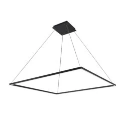 VONN LIGHTING VONN Atria VMC35512BL 51" ETL Certified Integrated LED Square Chandelier Height Adjustable Pendant In Black -VONN LIGHTING VMC35512BL IMAGE WB2
