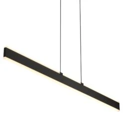 VONN LIGHTING VONN Wezen VMC36904BL 48" Up-Down Integrated LED ETL Certified Pendant, Height Adjustable Chandelier, Black