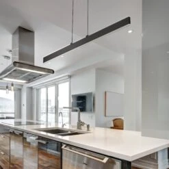 VONN LIGHTING VONN Wezen VMC36904BL 48" Up-Down Integrated LED ETL Certified Pendant, Height Adjustable Chandelier, Black -VONN LIGHTING VMC36904BL IMAGE 6