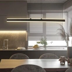 VONN LIGHTING VONN Wezen VMC36904BL 48" Up-Down Integrated LED ETL Certified Pendant, Height Adjustable Chandelier, Black -VONN LIGHTING VMC36904BL IMAGE 7