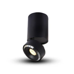 VONN LIGHTING VONN ORBIT VMCL000701A020BL 4.25" 1 LIGHT 100-277V LED SURFACE MOUNTED ADJUSTABLE DOWNLIGHT, ETL COMMERCIAL GRADE, Black -VONN LIGHTING VMCL000701A020BL8