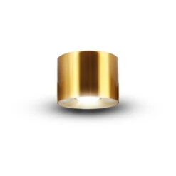 VONN LIGHTING VONN NODE VMCL004601B012AB 4.25" 1 LIGHT LED SURFACE MOUNTED DOWNLIGHT, ETL CERTIFIED, COMMERCIAL GRADE, ANTIQUE BRASS -VONN LIGHTING VMCL004601B012AB IMAGE 3