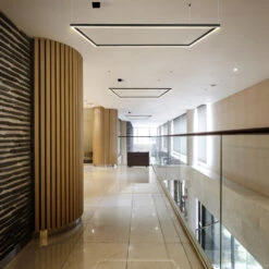 VONN LIGHTING VONN Atria VMCP35551BL 51" Integrated LED ETL Certified Square Chandelier, Height Adjustable Square Pendant, Black -VONN LIGHTING VMCP35551BL IMAGE 3