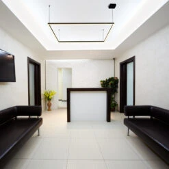 VONN LIGHTING VONN Atria VMCP35551BL 51" Integrated LED ETL Certified Square Chandelier, Height Adjustable Square Pendant, Black -VONN LIGHTING VMCP35551BL IMAGE 7