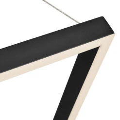 VONN LIGHTING VONN Atria VMCP35551BL 51" Integrated LED ETL Certified Square Chandelier, Height Adjustable Square Pendant, Black -VONN LIGHTING VMCP35551BL IMAGE WB2