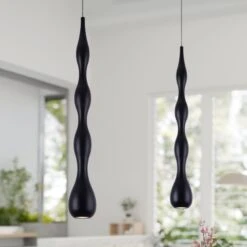 VONN LIGHTING VONN Polaris VMP24510BL 5" ETL Certified Integrated LED Height Adjustable Pendant Light In Black -VONN LIGHTING VMP24510BL IMAGE 3