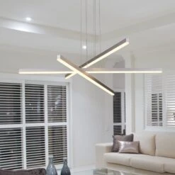 VONN LIGHTING VONN Sirius VMP25030AL 40" ETL Certified Integrated LED Pendant, Height Adjustable Chandelier In Silver -VONN LIGHTING VMP25030AL IMAGE 6