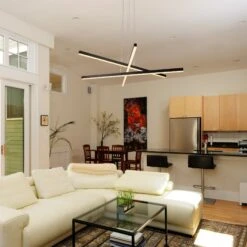 VONN LIGHTING VONN Sirius VMP25030BL 40" ETL Certified Integrated LED Pendant, Height Adjustable Chandelier In Black -VONN LIGHTING VMP25030BL IMAGE 8