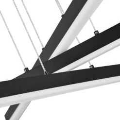 VONN LIGHTING VONN Sirius VMP25030BL 40" ETL Certified Integrated LED Pendant, Height Adjustable Chandelier In Black -VONN LIGHTING VMP25030BL IMAGE WB4