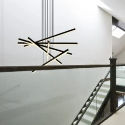 VONN LIGHTING VONN Sirius VMP25060BL 32" Integrated LED ETL Certified Pendant, Height Adjustable Chandelier In Black 23 VONN LIGHTING VONN Sirius VMP25060BL 32" Integrated LED ETL Certified Pendant, Height Adjustable Chandelier In Black -VONN LIGHTING VMP25060BL IMAGE 8