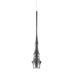 VONN LIGHTING VONN Polaris VMP26610AL 5" ETL Certified Integrated LED Height Adjustable Pendant Light In Silver