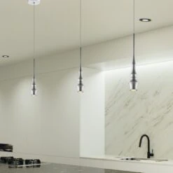 VONN LIGHTING VONN Polaris VMP26610AL 5" ETL Certified Integrated LED Height Adjustable Pendant Light In Silver -VONN LIGHTING VMP26610AL IMAGE 6