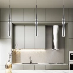 VONN LIGHTING VONN Polaris VMP26710AL 5" ETL Certified Integrated LED Height Adjustable Pendant Light In Silver -VONN LIGHTING VMP26710AL IMAGE 5