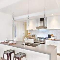 VONN LIGHTING VONN Polaris VMP26710AL 5" ETL Certified Integrated LED Height Adjustable Pendant Light In Silver -VONN LIGHTING VMP26710AL IMAGE 7