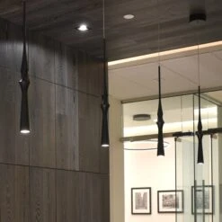 VONN LIGHTING VONN Polaris VMP26710BL 5" ETL Certified Integrated LED Height Adjustable Pendant Light In Black -VONN LIGHTING VMP26710BL IMAGE 5