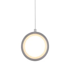 VONN LIGHTING VONN Tania VMP27300AL 5" ETL Certified Integrated LED Height Adjustable Pendant Light In Silver