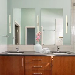 VONN LIGHTING VONN Procyon VMW11024CH 24" Integrated AC LED ADA Compliant ETL Certified Bathroom Wall Fixture In Chrome -VONN LIGHTING VMW11024CH IMAGE 3