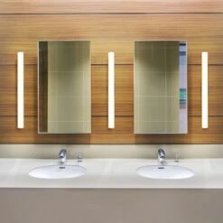 VONN LIGHTING VONN Procyon VMW11600AL 24" Integrated AC LED ADA Compliant ETL Certified Bathroom Wall Fixture In Silver -VONN LIGHTING VMW11600SW IMAGE 4 3ca65d1c a1b5 46ae 9b3d 5f62c4e403dd