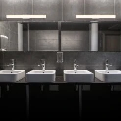 VONN LIGHTING VONN Procyon VMW11700AL 24" Integrated AC LED ADA Compliant ETL Certified Bathroom Wall Fixture In Silver -VONN LIGHTING VMW11700AL IMAGE 4