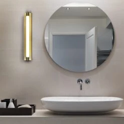 VONN LIGHTING VONN Procyon VMW11800AB 24" Integrated LED ADA Compliant ETL Certified Bathroom Wall Lighting Fixture, Antique Brass -VONN LIGHTING VMW11800AB IMAGE 3