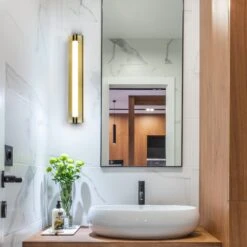 VONN LIGHTING VONN Procyon VMW11800AB 24" Integrated LED ADA Compliant ETL Certified Bathroom Wall Lighting Fixture, Antique Brass -VONN LIGHTING VMW11800AB IMAGE 5