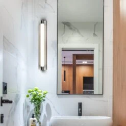 VONN LIGHTING VONN Procyon VMW11800CH 24" Integrated LED ADA Compliant ETL Certified Bathroom Wall Lighting Fixture, Chrome -VONN LIGHTING VMW11800CH IMAGE 4