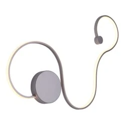 VONN LIGHTING VONN Sirius VMW12450AL 32" ETL Certified ADA Compliant Integrated LED Wall Sconce Light In Silver