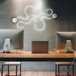 VONN LIGHTING VONN Sirius VMW12460AL 51" ETL Certified Integrated LED ADA Compliant Wall Sconce Light Fixture In Silver -VONN LIGHTING VMW12460AL IMAGE 3