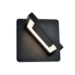 VONN LIGHTING VONN Atria VMW17400BL 6" Rotative ETL Certified Integrated LED Wall Sconce Light Fixture In Black -VONN LIGHTING VMW17400BL IMAGE WB2
