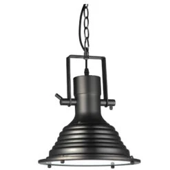 VONN LIGHTING VONN Dorado VVP21041BZ 11" UL Certified LED Pendant, Height Adjustable Industrial Pendant With Ribbing