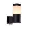 VONN LIGHTING VONN 11" Modern VOW1752BL 5-Watt ETL Certified Integrated LED Outdoor Wall Sconce In Matte Black
