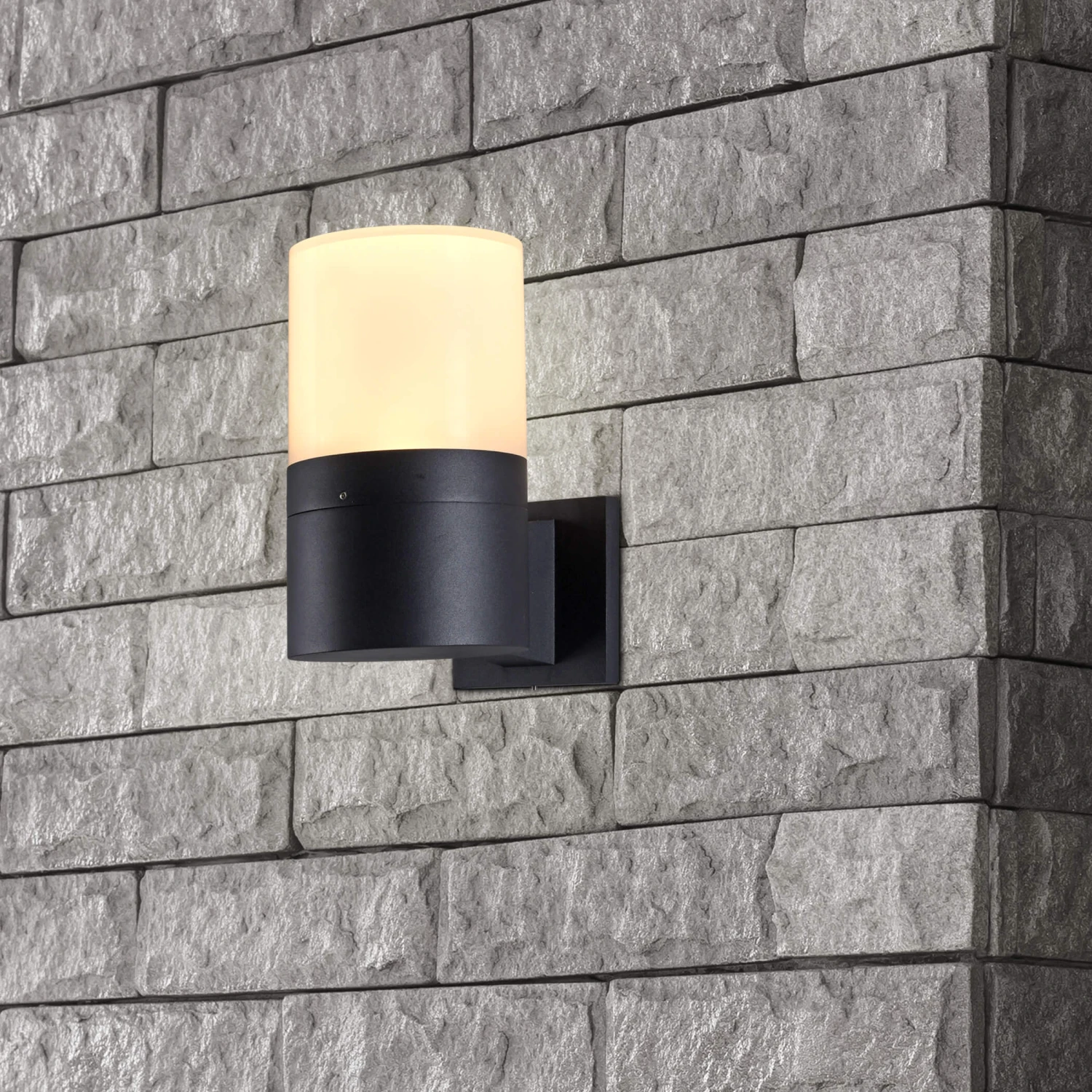 VONN LIGHTING VONN 10" Modern VOW1754BL 5-Watt ETL Certified Integrated LED Outdoor Wall Sconce In Matte Black 4 VONN LIGHTING VONN 10" Modern VOW1754BL 5-Watt ETL Certified Integrated LED Outdoor Wall Sconce In Matte Black - Image 2