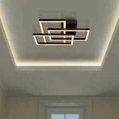 VONN LIGHTING VONN Radium VRCF49103BL 28" ETL Certified Integrated LED Ceiling Lighting Rectangular Semi Flush In Black -VONN LIGHTING VRCF49103BL IMAGE 4