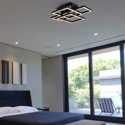 VONN LIGHTING VONN Radium VRCF49103BL 28" ETL Certified Integrated LED Ceiling Lighting Rectangular Semi Flush In Black -VONN LIGHTING VRCF49103BL IMAGE 5