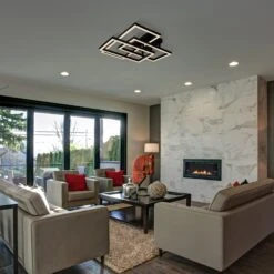 VONN LIGHTING VONN Radium VRCF49103BL 28" ETL Certified Integrated LED Ceiling Lighting Rectangular Semi Flush In Black -VONN LIGHTING VRCF49103BL IMAGE 7