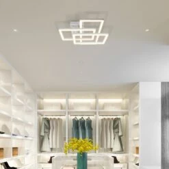 VONN LIGHTING VONN Radium VRCF49103WH 28" Integrated LED ETL Certified Ceiling Lighting Rectangular Semi Flush In White -VONN LIGHTING VRCF49103WH IMAGE 5