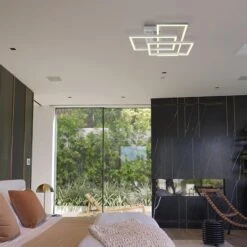 VONN LIGHTING VONN Radium VRCF49103WH 28" Integrated LED ETL Certified Ceiling Lighting Rectangular Semi Flush In White -VONN LIGHTING VRCF49103WH IMAGE 7