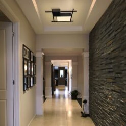 VONN LIGHTING VONN Radium VRCF49304BL 19" Integrated LED ETL Certified Ceiling Lighting Rectangular Semi Flush In Black -VONN LIGHTING VRCF49304BL IMAGE 7