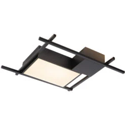 VONN LIGHTING VONN Radium VRCF49304BL 19" Integrated LED ETL Certified Ceiling Lighting Rectangular Semi Flush In Black -VONN LIGHTING VRCF49304 IMAGE WB2