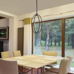 VONN LIGHTING VONN Radium VRP29013BL 15" ETL Certified Integrated LED Rotating Pendant With Height Adjustable Downrod -VONN LIGHTING VRP29013BL IMAGE 7