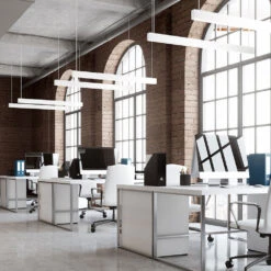 VONN LIGHTING VONN Slim VSL4D10035KWH 1.3" 4 FT LED Direct Downlight Suspended /Surface Mount Linear Lighting, 100-277V, 41W, 3500K, White -VONN LIGHTING VSL4D10035KWH IMAGE 3 1000X1000 dacb4645 a309 494a be94 bc89e6be200c