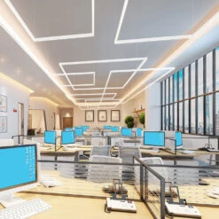 VONN LIGHTING VONN Slim VSL4D10035KWH 1.3" 4 FT LED Direct Downlight Suspended /Surface Mount Linear Lighting, 100-277V, 41W, 3500K, White -VONN LIGHTING VSL4D10035KWH IMAGE 5 1000X1000 08009b4f 12d5 405e 8034 652b431f0127