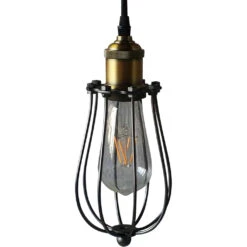 VONN LIGHTING VONN Arden VVP24111ABZ 5" Industrial ETL Certified Pendant Light With LED Filament Bulb In Aged Bronze -VONN LIGHTING VVP24111ABZ IMAGE 5
