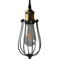 VONN LIGHTING VONN Arden VVP24311ABZ 5" Industrial ETL Certified Pendant Light With LED Filament Bulb In Aged Bronze -VONN LIGHTING VVP24311ABZ IMAGE 5