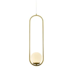 VONN LIGHTING VONN Capri VCP2105AB 7" Integrated LED ETL Certified Height Adjustable Pendant Light With Glass Shade, Antique Brass